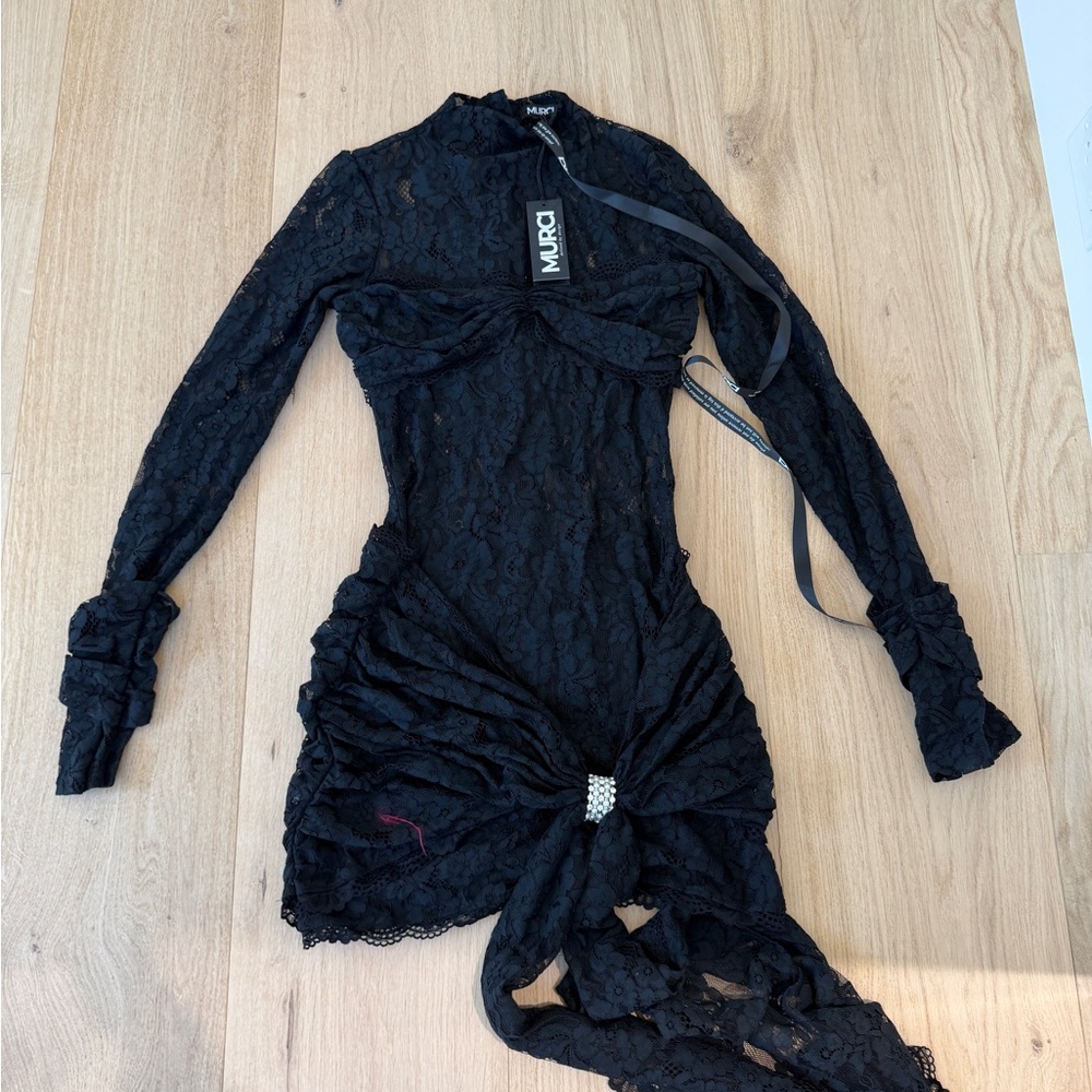 Murci black lace mini dress - Picture 4 of 7